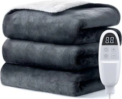 Produktbild von Elektrische Heizdecke für 2 Personen – Schnell aufwärmd – Waschbar – Winter-Schlafzimmer-Komfort