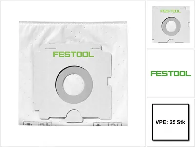 Obrázek produktu pro Festool SELFCLEAN filtrační sáček SC FIS-CT 36/25 Sada ( 5x 496186 ) pro mobilní vysavač CT 36 - 25 kusů