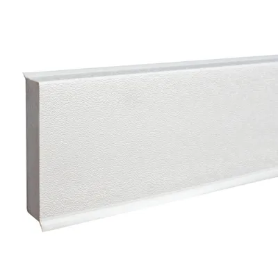 Produktbild von PROVISTON Sockelleiste 12 x 60 x 2500 mm Kunststoff Fußleiste Weiß