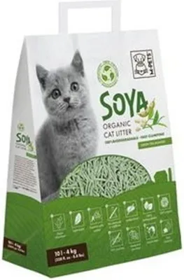 Immagine prodotto di M-Pets lettiera di soia con tè verde 10 litri