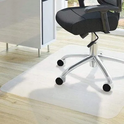 Produktbild von Famanu Bodenmatte 0,5 mm - 90 x 130 cm, Schutzmatte für Bürostühle