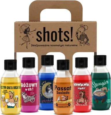 Image de Coffret LAQ Shots ; gels douche 6 x 100 ml /6148