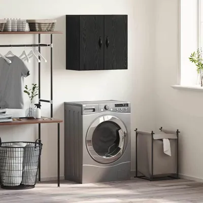 Produktbild von Möbel Wandschrank Schwarze Eiche 60 x 31 x 60 cm Holzwerkstoff - Kommoden 879551