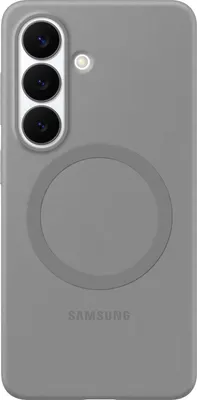 Image de Coque arrière magnétique en silicone Samsung pour Samsung Galaxy S26 - Gris