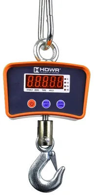 Hängewaage 1000 kg, elektronisch, kabellos, gelb, H1000