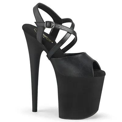 Obrázek produktu pro Pleaser | Vysoké podpatky - Flamingo-824 - EU 37 - Černá - Elegantní dámská obuv - Vysoký podpatek