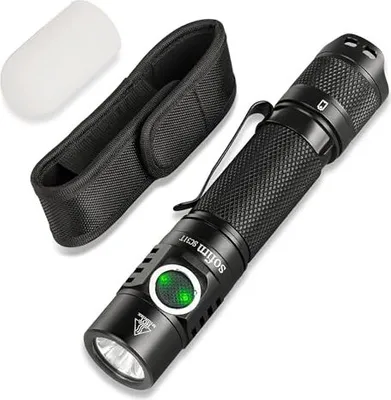 Produktbild von Sofirn SC31T Taschenlampe Led Aufladbar - Klein Taktische Taschenlampen Extrem Hell 2000 Lumen, Wiederaufladbare EDC mit Typ C für Suche Wandern