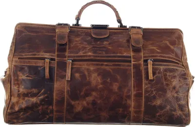Produktbild von GreenLand Nature Leder Reisetasche Montana Travelbag Brown braun