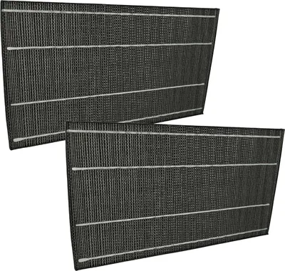 Produktbild von vhbw 2x Aktivkohlefilter kompatibel mit Sharp KC-A60EUW Luftreiniger - Luftfilter Schwarz