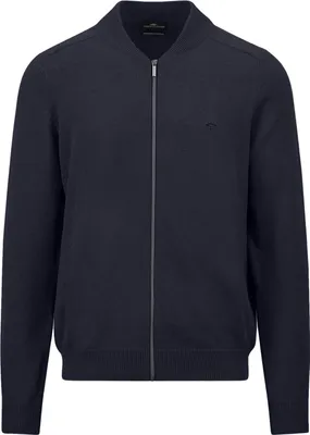 Produktbild von Fynch Hatton Weste navy aus Baumwolle, gestrickt mit Bündchen