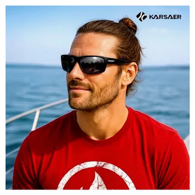 Produktbild von Sonnenbrille für Herren und Damen, polarisiert, für Sport, Autofahren, Angeln und Radfahren, TR90-Rahmen, UV400-Schutz