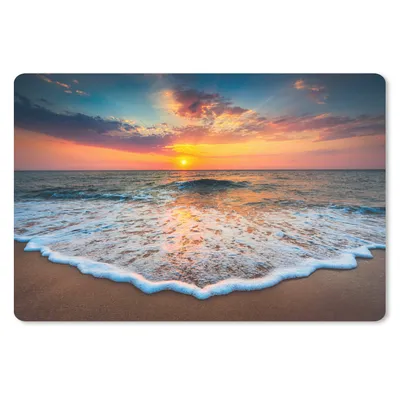 Produktbild von MuchoWow® Mauspad Mousepad Strand - Meer - Sonnenuntergang 27x18 cm - Mousepads - Maus Mat - Pad - Mausunterlage - Büroartikel - Desk Matten