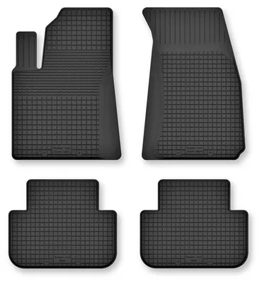 Produktbild von Gummi-Fußmatten für Audi Q8 2020- (SUV) – 4-tlg, Schwarz, Semi-Universal, angepasst – Wielganizator Semi-Universal