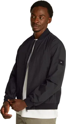 Productafbeelding van Tommy Hilfiger heren bomberjack, met logo en baseballkraag, zwart (Black), maat S