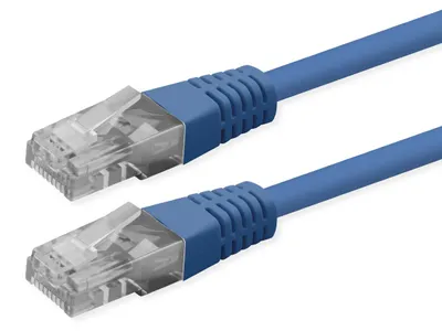 Produktbild von ROLINE Patchkabel Cat.6 (Class E), UTP, PoE, blau, 1,5 m