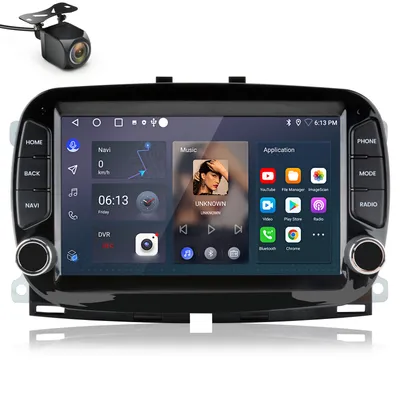 Produktbild von Dla Fiat 500 2016-2019 7 "Carplay Android 14 Radio samochodowe GPS Navi WIFI BT FM USB DSP SWC RDS 2+64G