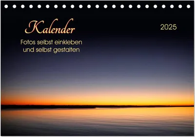 Produktbild von Kalender - Fotos selbst einkleben und selbst gestalten (Tischkalender 2025 DIN A5 quer), CALVENDO Monatskalender