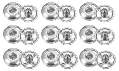 Productafbeelding van Knopenset - 48 stuks met een diameter van 8/10/12 mm - voor kleding en knutselwerk - Wit