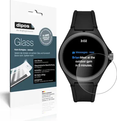 Produktbild von 2x Schutzfolie für Puma PT9100 Smartwatch matt - Anti-Shock 9H Folie dipos Glass Kunststoffglas