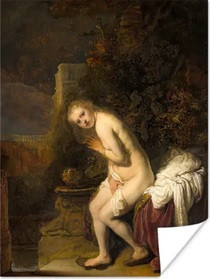 Produktbild von MuchoWow® Poster Suzanna - Rembrandt van Rijn 30x40 cm - Wandplakat - Poster Kinderzimmer