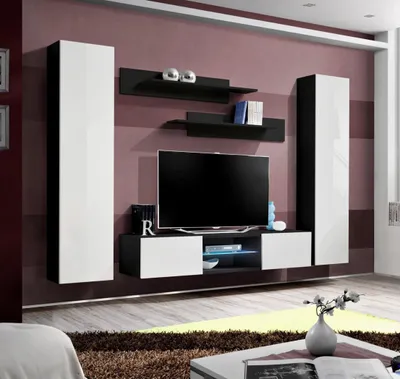 Produktbild von Wohnwand Komplett Designer Luxus Wohnzimmer Wandschrank  Modern Einrichtung