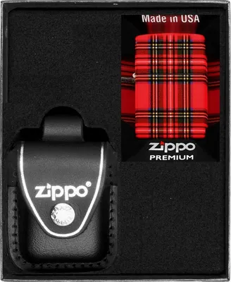 Produktbild von ZIPPO Feuerzeug-Set RED PLAID DESIGN Geschenk No3