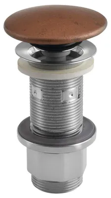 Produktbild von Sapho Waschbecken-Ablaufgarnitur 5/4", klick-klack, Beton-Stopfen, 10-80mm, Kupfer matt
