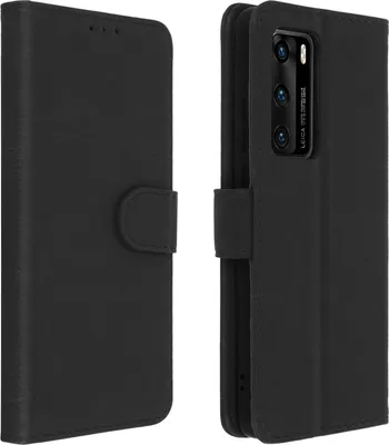 Obrázok produktu pre Avizar, flipové puzdro s chlopňou, Imitácia kože pre Huawei P40, čierne