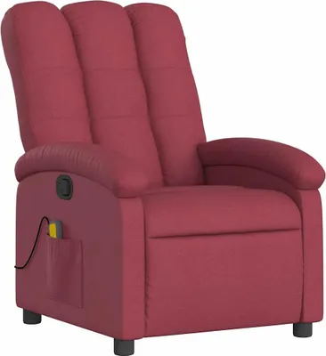 Produktbild von vidaXL Massagesessel Weinrot Stoff