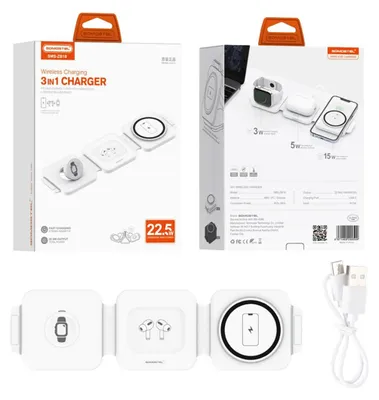 Immagine prodotto di Somostel, caricabatterie wireless induttivo MagSafe 3in1, 22,5W