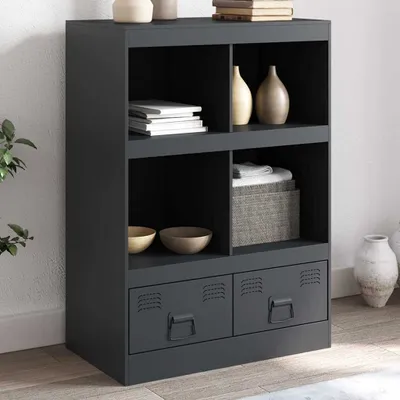 Produktbild von vidaXL Highboard Anthrazit 67x39x95 cm Stahl