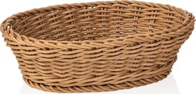 Produktbild von 12x Tischkorb Korb beige Gastro 25 x 19 x 6,5 cm, Polypropylen