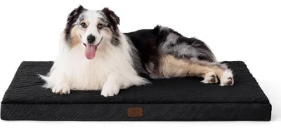 Produktbild von Orthopädisches Hundebett 104x74x9cm flauschig waschbar schwarz L