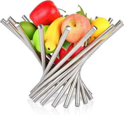 Produktbild von Edelstahl Fruchtschale für die Küchenarbeitsplatte Organizer