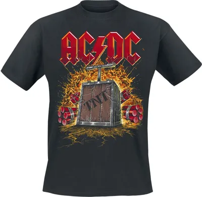 Produktbild von AC/DC T-Shirt Herren TNT Explosion schwarz Band-Merch, Bands 100% Baumwolle L