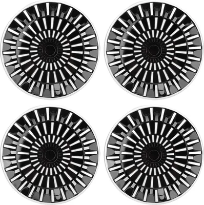 Image de 4PCS 14 pouces enjoliveurs de roue Snap On Set universel R14 capuchons pour voitures camions SUV