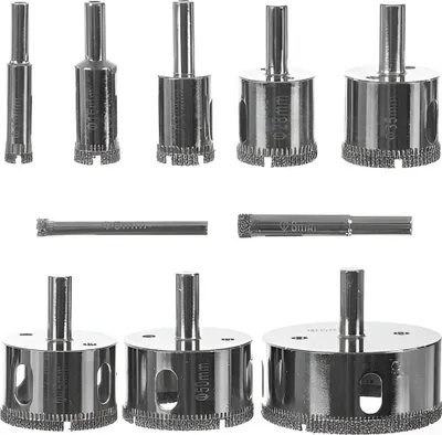 Immagine prodotto di Seghe a tazza diamantate - set da 10 pz. Bigstren 21641