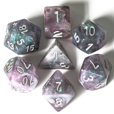 Image de Jeu de dés Foam Brain Games « Aurora Borealis » - Jeu de rôle polyédrique