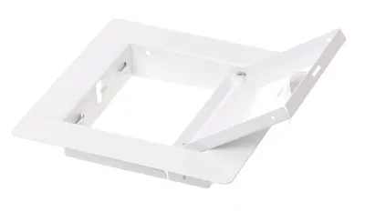 Zdjęcie produktu dla Drzwi rewizyjne Klapa rewizyjna do suchej zabudowy metalowa Drzwi serwisowe Białe Zamknięcie zatrzaskowe 10x10cm
