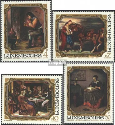 Produktbild von Briefmarken Luxemburg 1984 Mi 1100-1103 (kompl.Ausg.) postfrisch Gemälde
