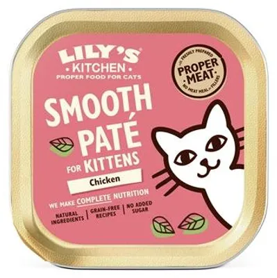 Produktbild von Lily's Kitchen Cat Kitten Smooth Pate Chicken - Natvoer voor Katten