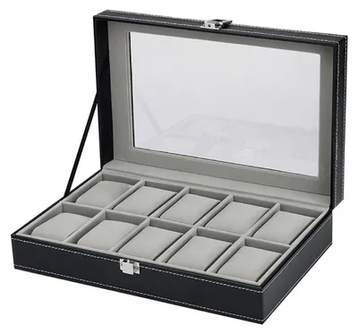 Produktbild von Uhrenbox aus Leder für 10 Uhren