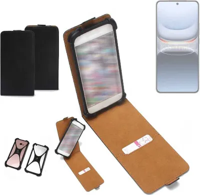 Produktbild von K-S-Trade Handyhülle Schutzhülle kompatibel mit Vivo iQOO 13 Hülle Case Cover Flip Style Bumper schwarz 1x