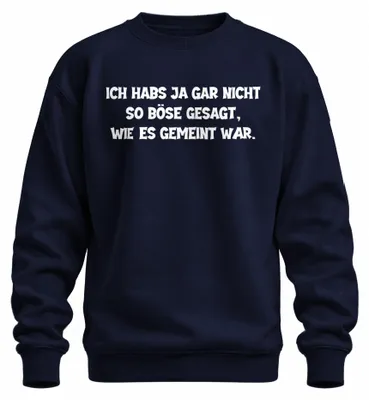 Immagine prodotto di Non l'ho detto così male come lo intendevo io divertente detto sarcastico unisex felpa pullover, Navy, S