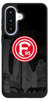 Produktbild von NIVOCASE Handyhülle für Samsung Galaxy A37 5G Hülle NIVOpure Case Schwarz Fortuna Düsseldorf Logo Offizielles Lizenzprodukt