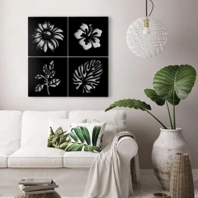 Immagine prodotto di Cornice decorativa 40x40 cm natura nero