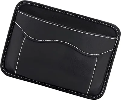 Imagen del producto de Organizador para asientos de coche, fabricado en cuero sintético impermeable de poliuretano, con dimensiones de 12 x 18 cm, ideal para colocar en los laterales y respaldos de los asientos
