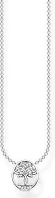 Zdjęcie produktu dla Naszyjnik Thomas Sabo Charming Tree of Love z białymi kamieniami srebrny KE2126-051-14-L45V