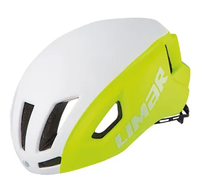 Image de Casque de vélo de route Air Speed blanc mat/jaune
