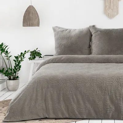 Obrázek produktu pro Flanelové povlečení FLANELO béžová 1x 220x200 cm, 2x povlak 70x80 cm MyBestHome